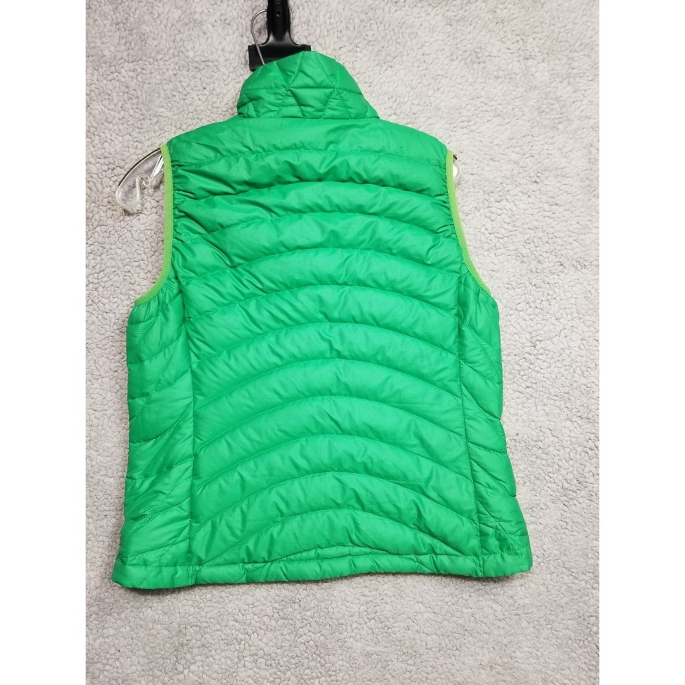 Patagonia Puffer Vest Womens Medium Green Full Zip Goose Down Lightweight Pocket - Picture 13 of 16